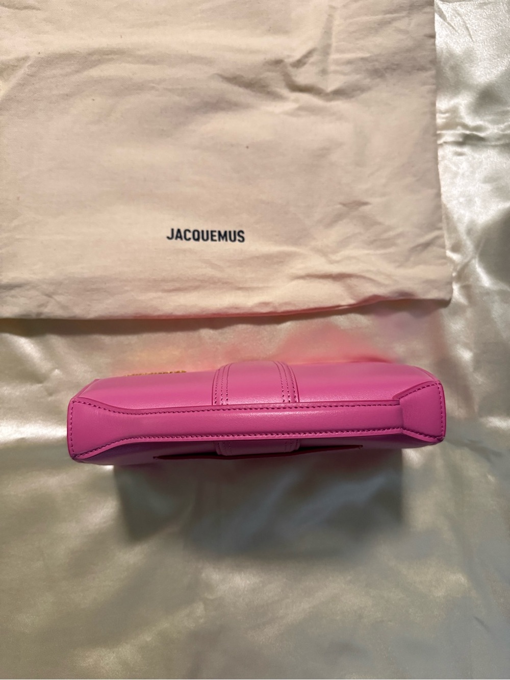 AUTHENTIC Jacquemus Le Grande Bambino Fuchsia Pink - Picture 6 of 10
